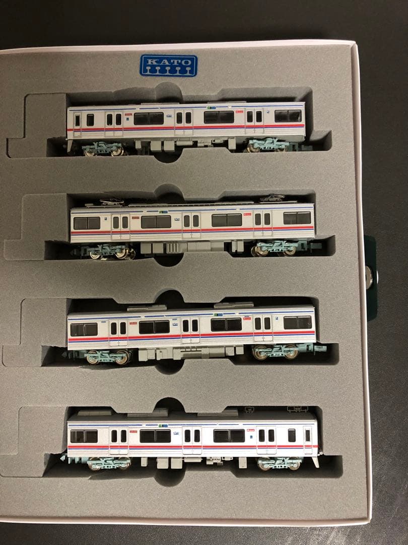 管理番号1593 京成3700形Nゲージ塗装済キット 素人組立品4両