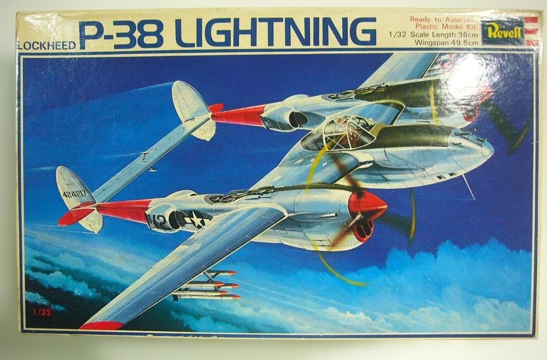 Revell 1/32 P-38 ①ドループ-スヌート　②ライトニング