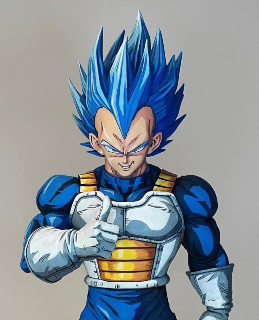 ドラゴンボール ベジータ リペイント 双頭彫 フィギュア