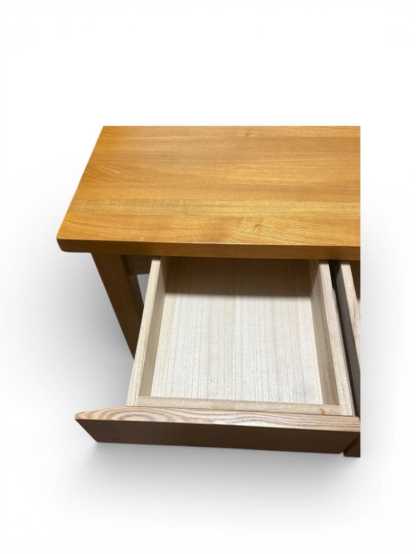 【無印良品】ドレッサーテーブル 天然木タモ材 鏡付き シンプルデザイン