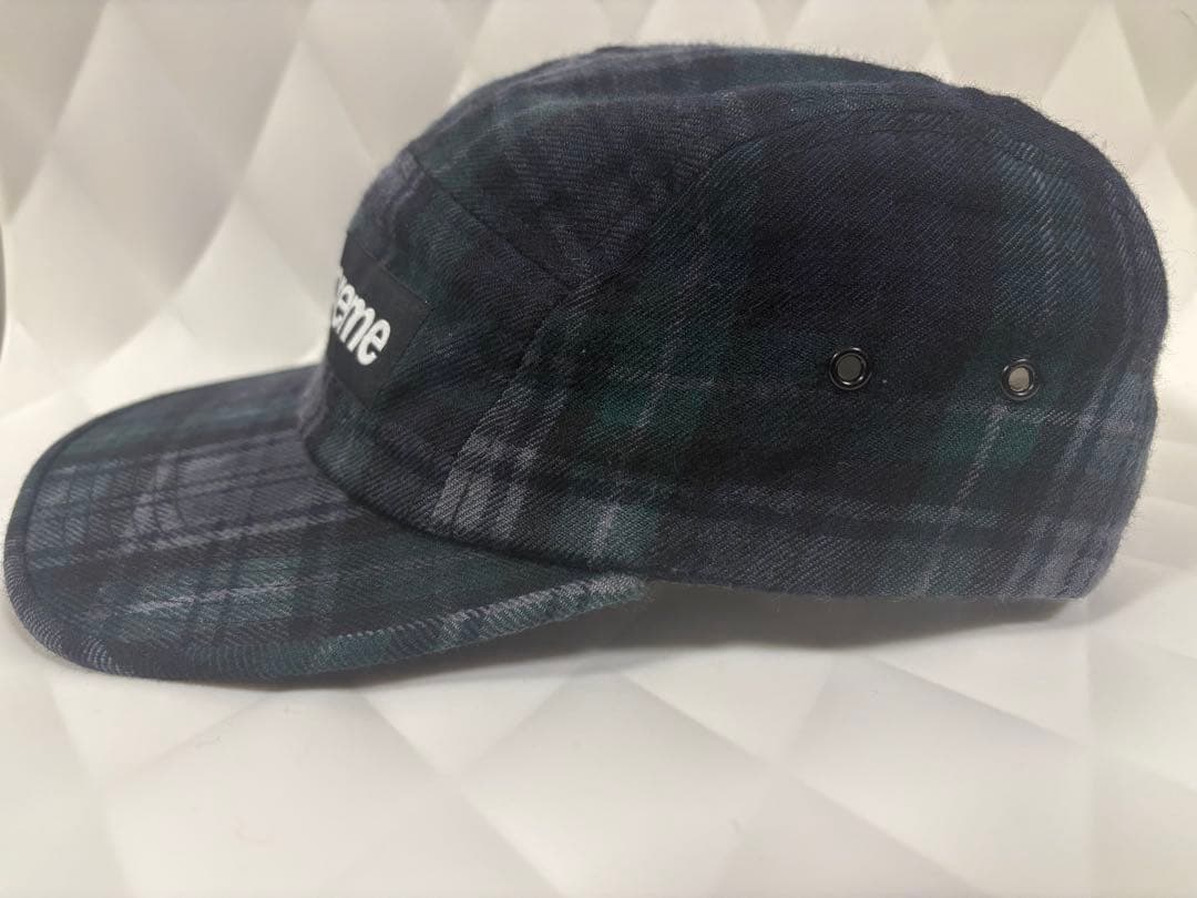 Supreme （シュプリーム）チェック柄　キャンプキャップ　ボックスロゴ　Fサ