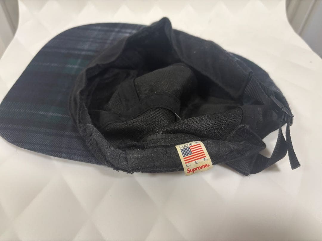 Supreme （シュプリーム）チェック柄　キャンプキャップ　ボックスロゴ　Fサ