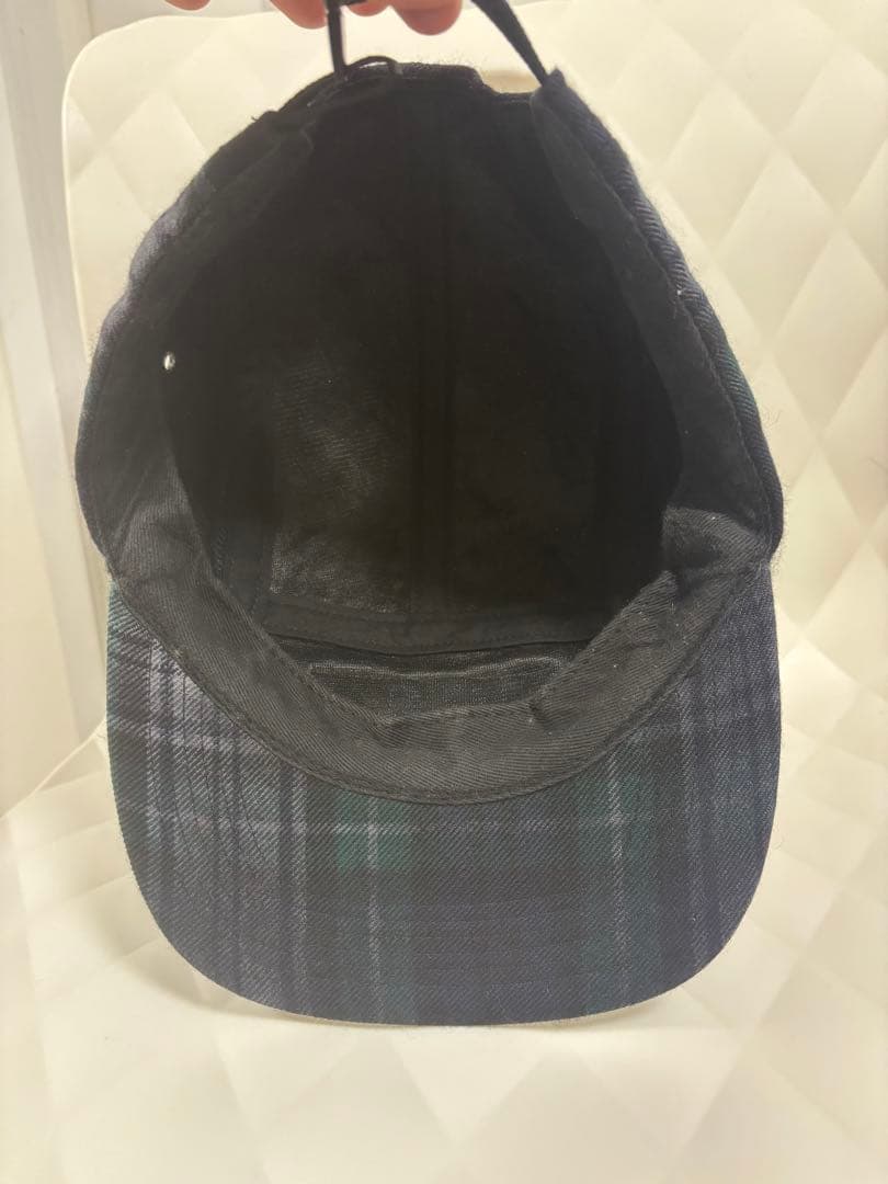 Supreme （シュプリーム）チェック柄　キャンプキャップ　ボックスロゴ　Fサ