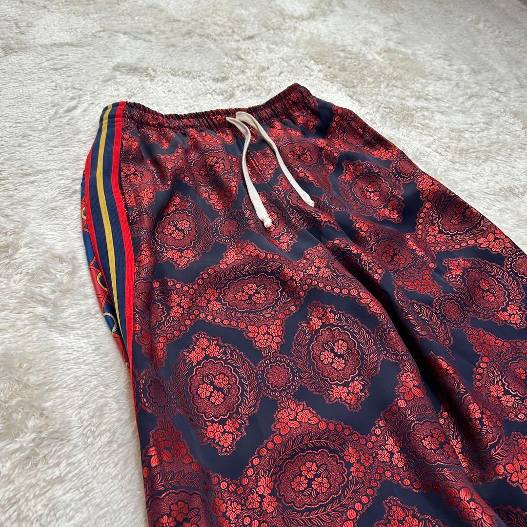 【美品】GUCCI グッチ　シルクジョグパンツ　イージーパンツ　サルエル　総柄