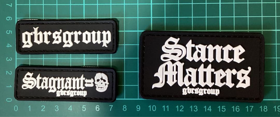 GBRSグループ ミリタリー ラバーパッチベルクロ ワッペン 9枚セット