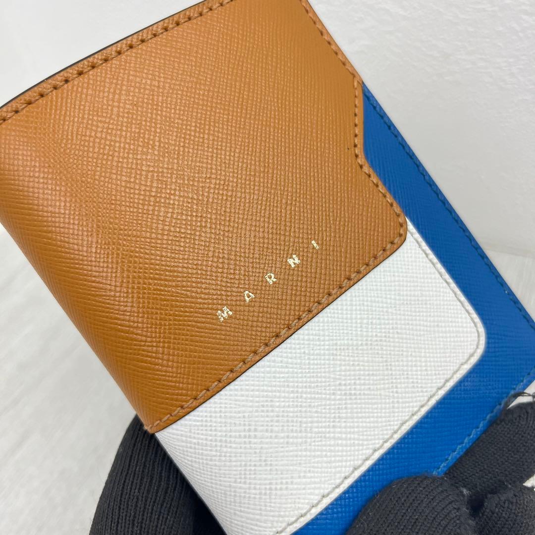 可愛い✨ MARNI マルニ 折り財布 マルチカラー サフィアーノレザー