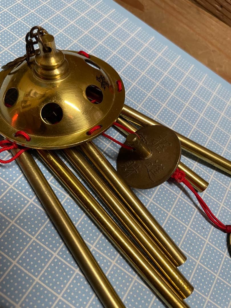 テ*ト様 六柱六帝古銭風鈴【m1505 風水　皇帝　順治　康熈　雍正　乾隆　嘉慶