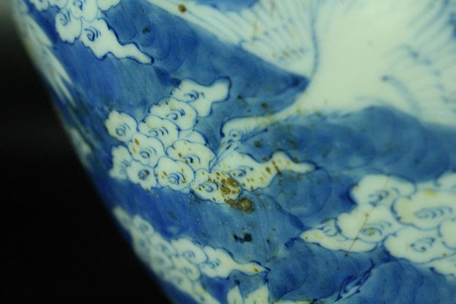 茶道具 茶壺 古 唐物 梅花氷裂紋 壷 32.5cm在銘 瀬戸壷(K-A397)