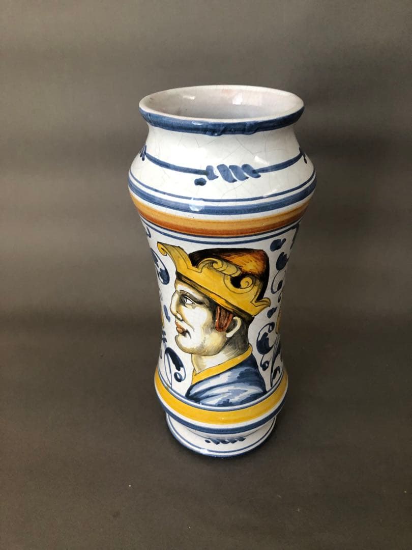 フランス陶器　花瓶ノルマンディ・ルーアンにて購入