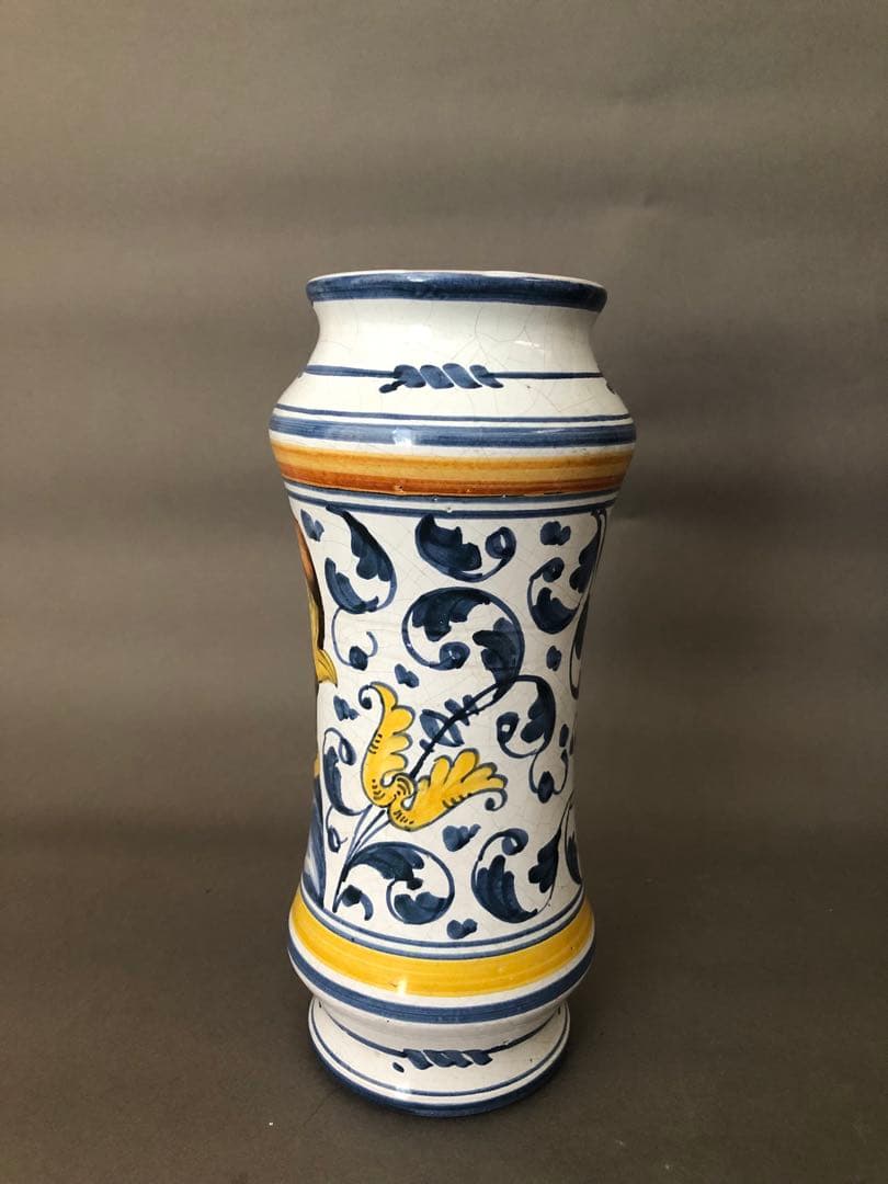 フランス陶器　花瓶ノルマンディ・ルーアンにて購入