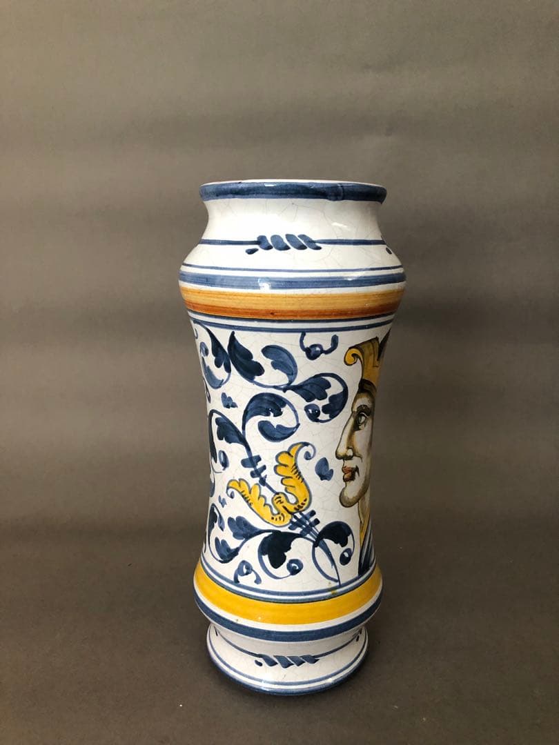 フランス陶器　花瓶ノルマンディ・ルーアンにて購入