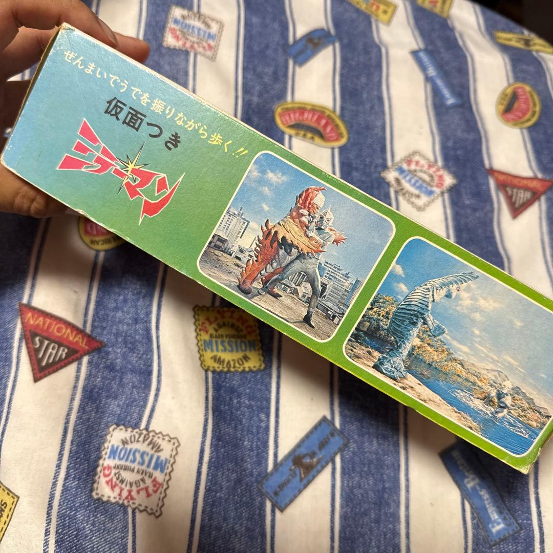 超超希少品 正規品 ブルマァク 箱のみ ブリキ仮面つきミラーマン 昭和レトロ