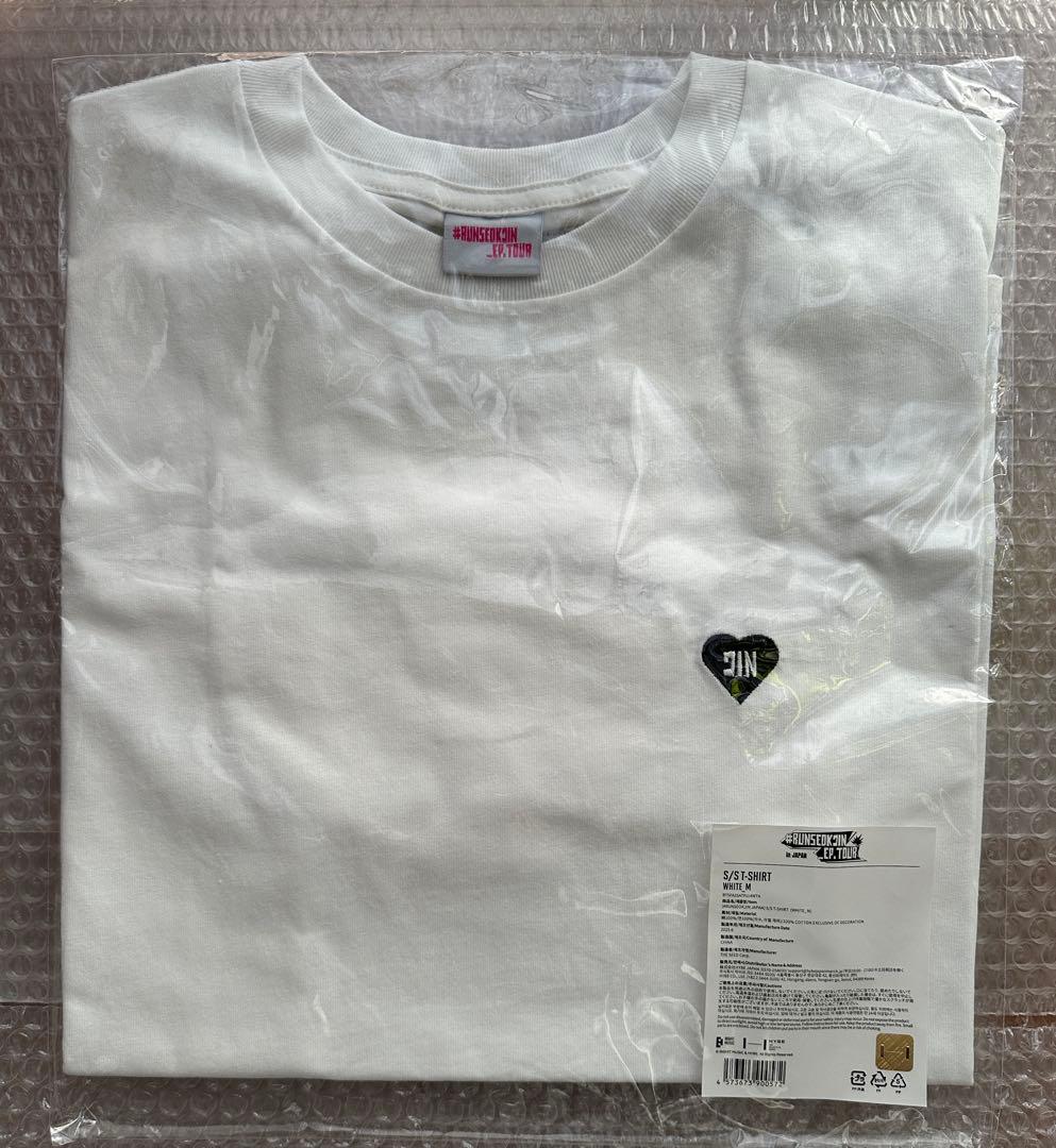 BTS ジン　RUNSEOKJIN in JAPAN Tシャツ　白　公式　JIN