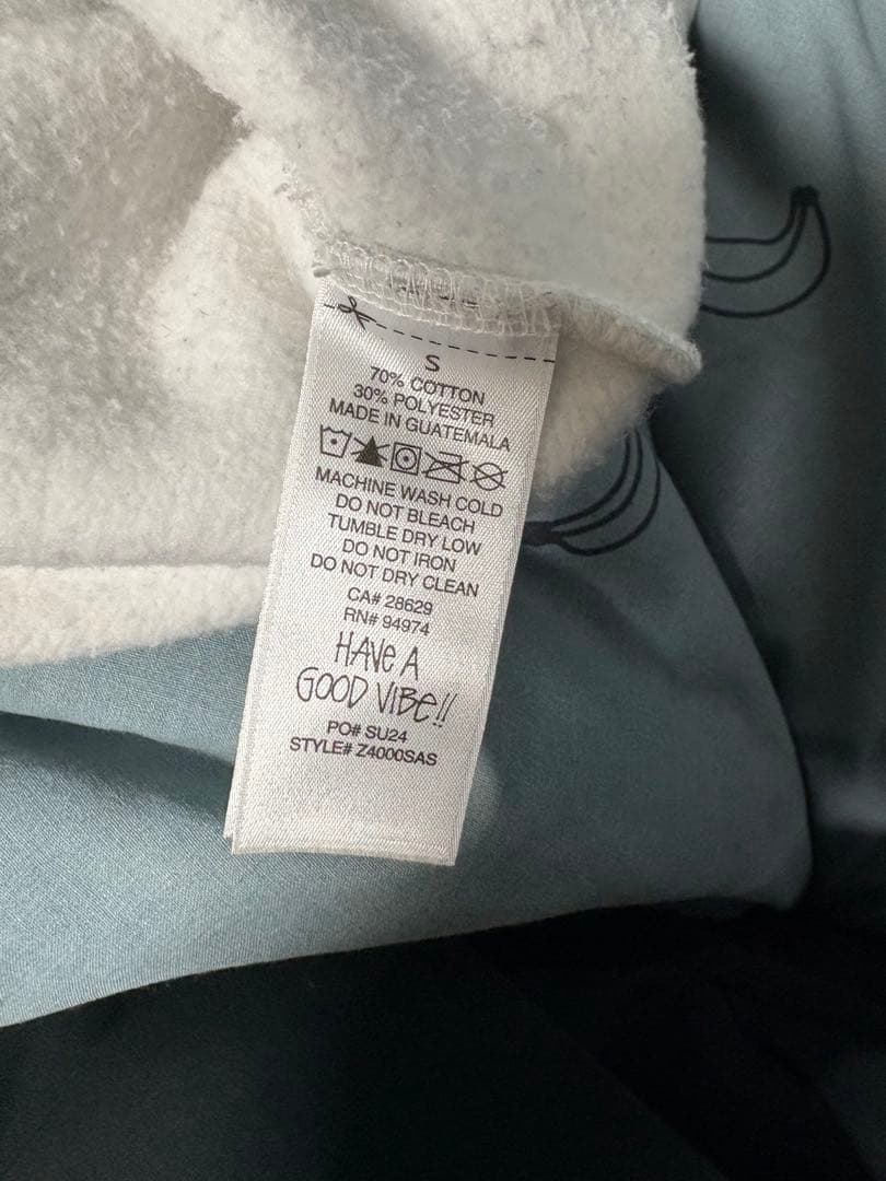 Stussy グレー パーカー サイズs 正規品