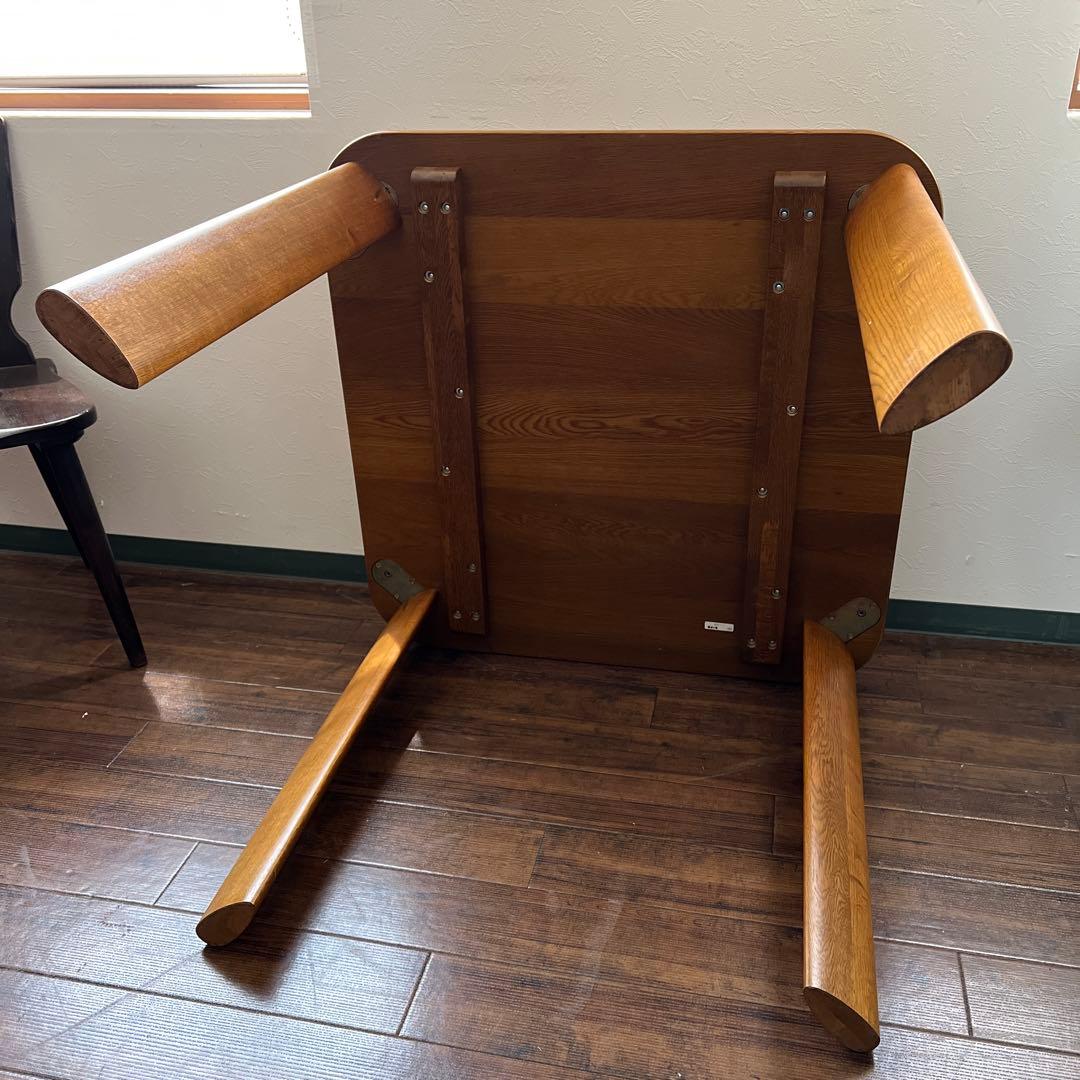 k364r120 浜本工芸 楢無垢材ダイニングテーブル DT-11 ダークオーク