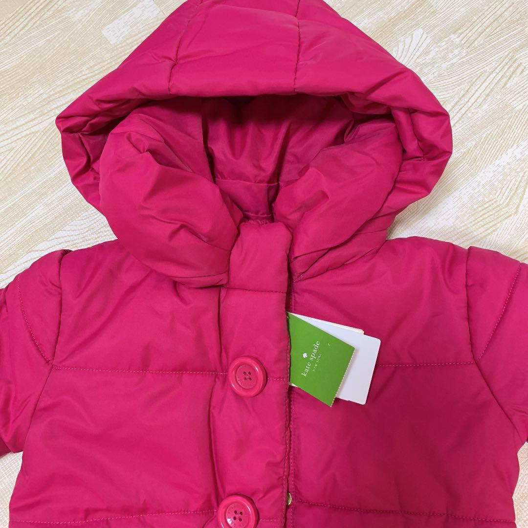 えり　新品未使用☆ケイトスペード キッズ　ドット ピンク　ダウン