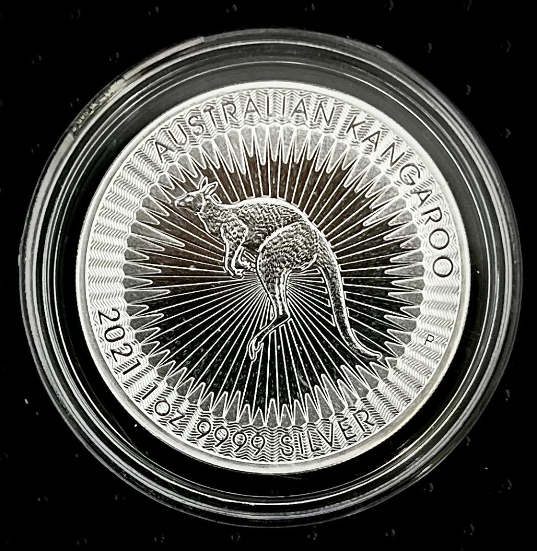 2021年 オーストラリアンカンガルー銀貨 1ドル １オンス クリアケース付