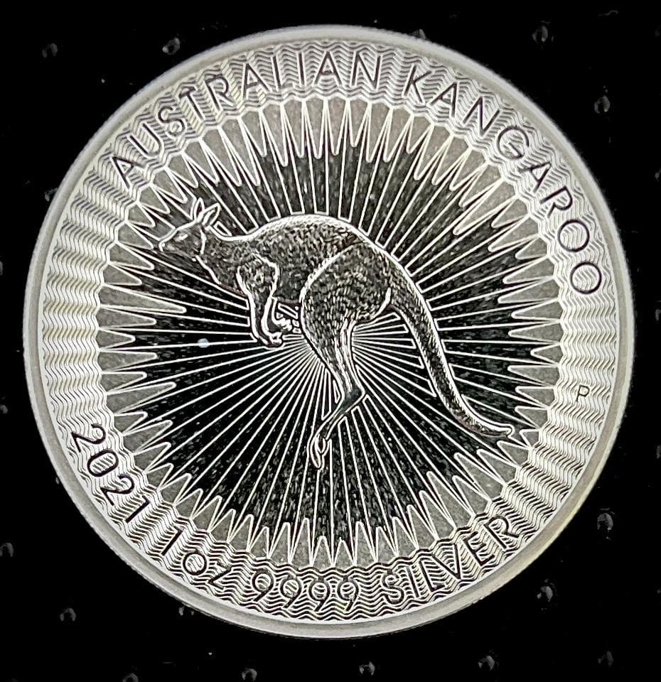 2021年 オーストラリアンカンガルー銀貨 1ドル １オンス クリアケース付