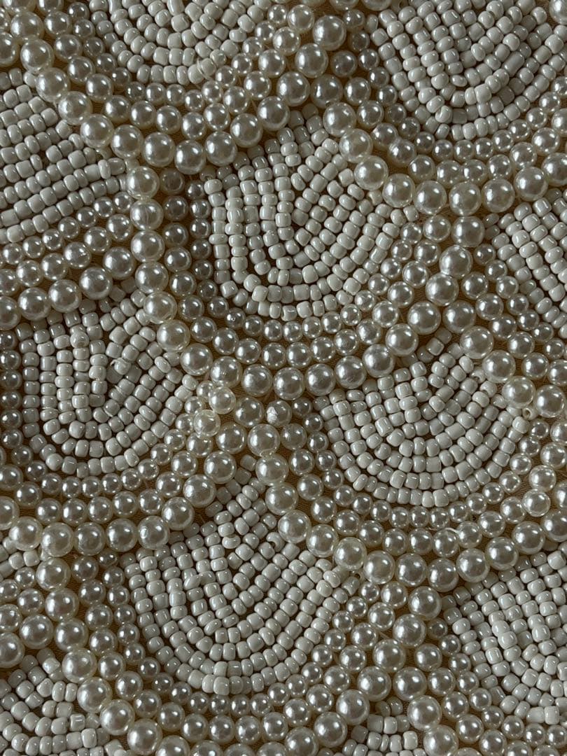 【美品】ANEMONE アネモネ ビーズ刺繍 パーティーバッグ