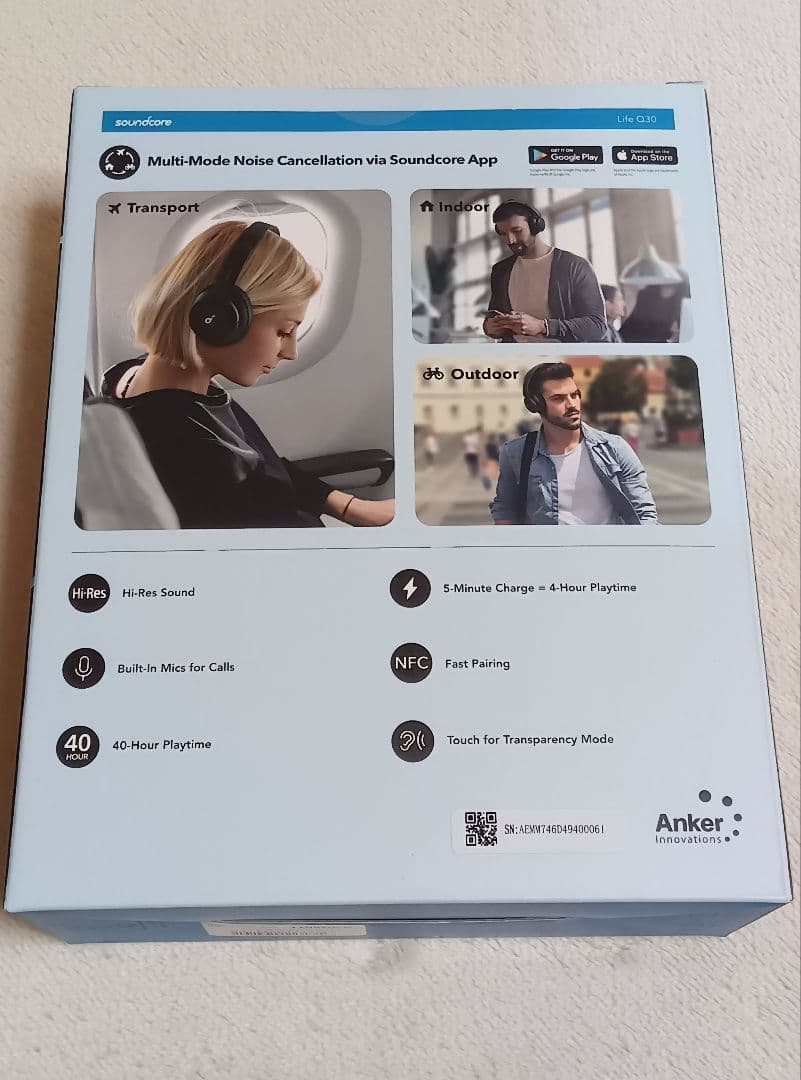 新品！ Anker Soundcore Life Q30オーバーイヤーヘッドホン