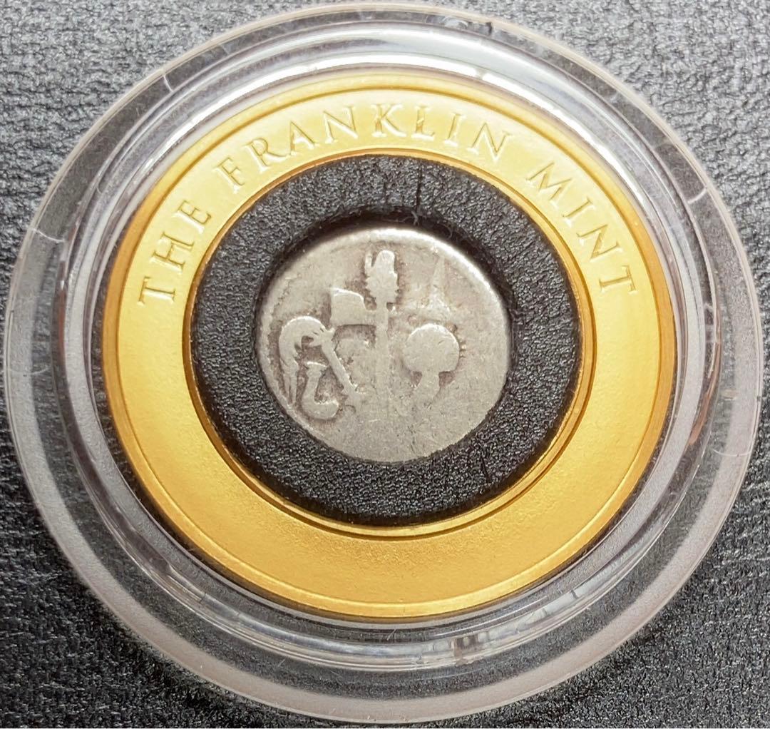 古代ローマ　ユリウスカエサル　象のデナリウス‼︎/ギリシャ　テトラドラクマ銀貨