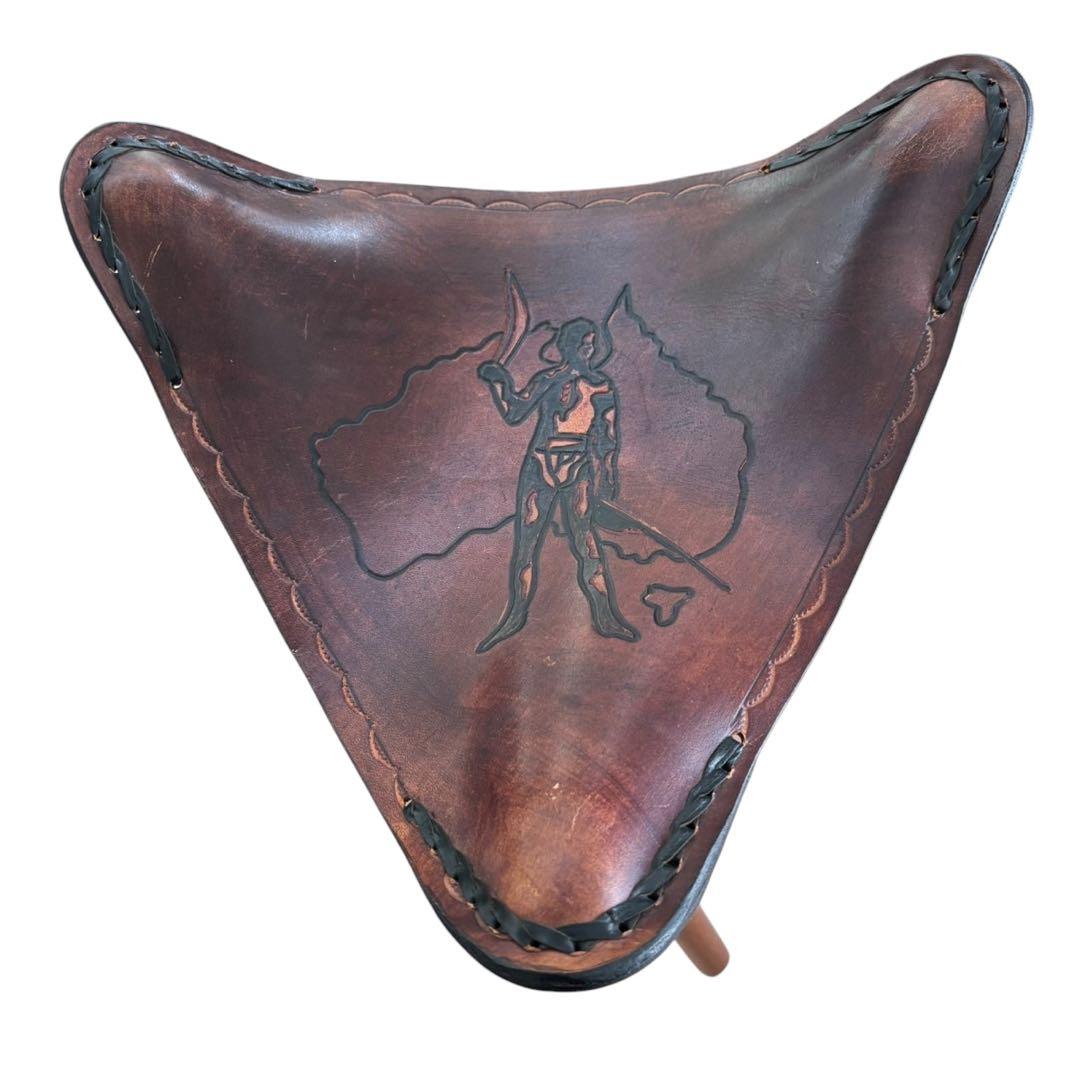 ヴィンテージ 本革 ハンティングチェア