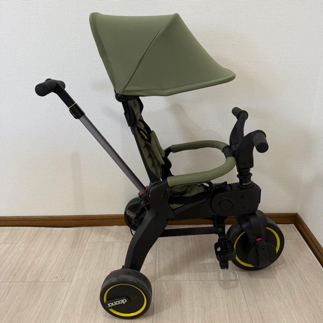 【美品】doonaドゥーナ リキトライク　世界最小 折りたたみ三輪車　カーキ