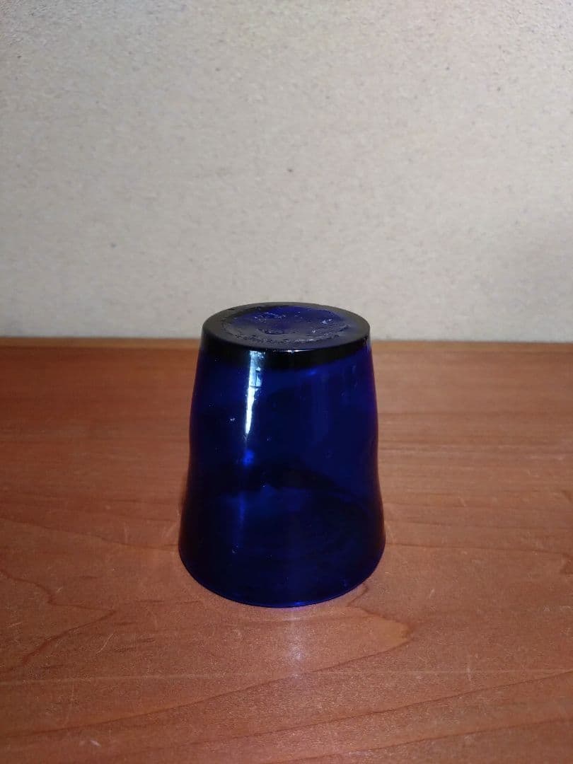 フランス    ブルー キャンドルグラス