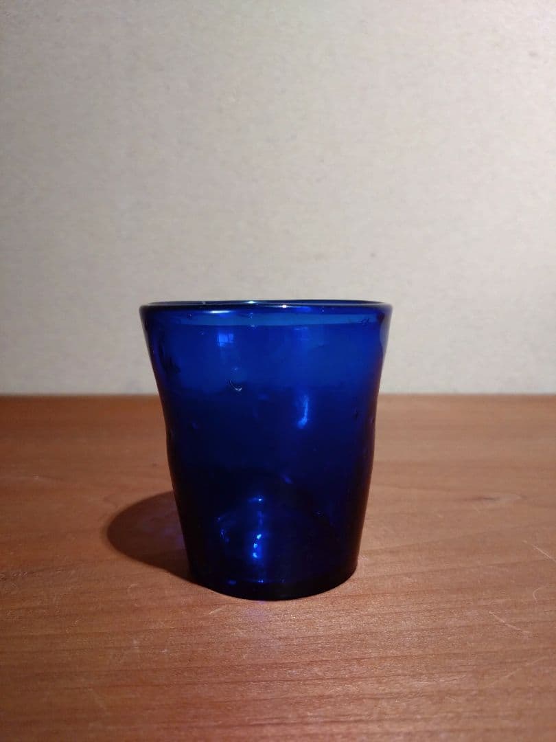 フランス    ブルー キャンドルグラス