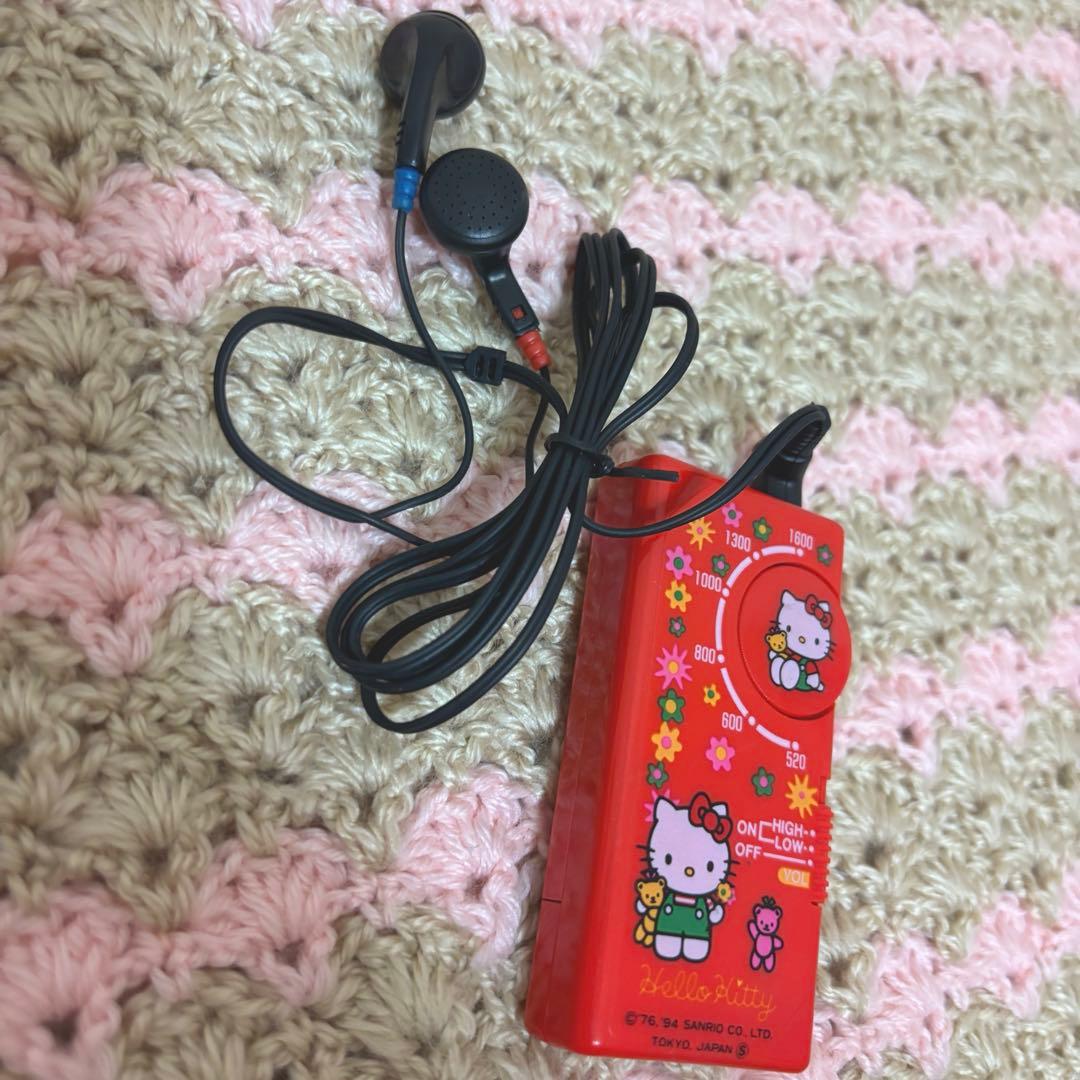1994年製　キティ AM/FMラジオ 電池式 キャラクターグッズ 稀少