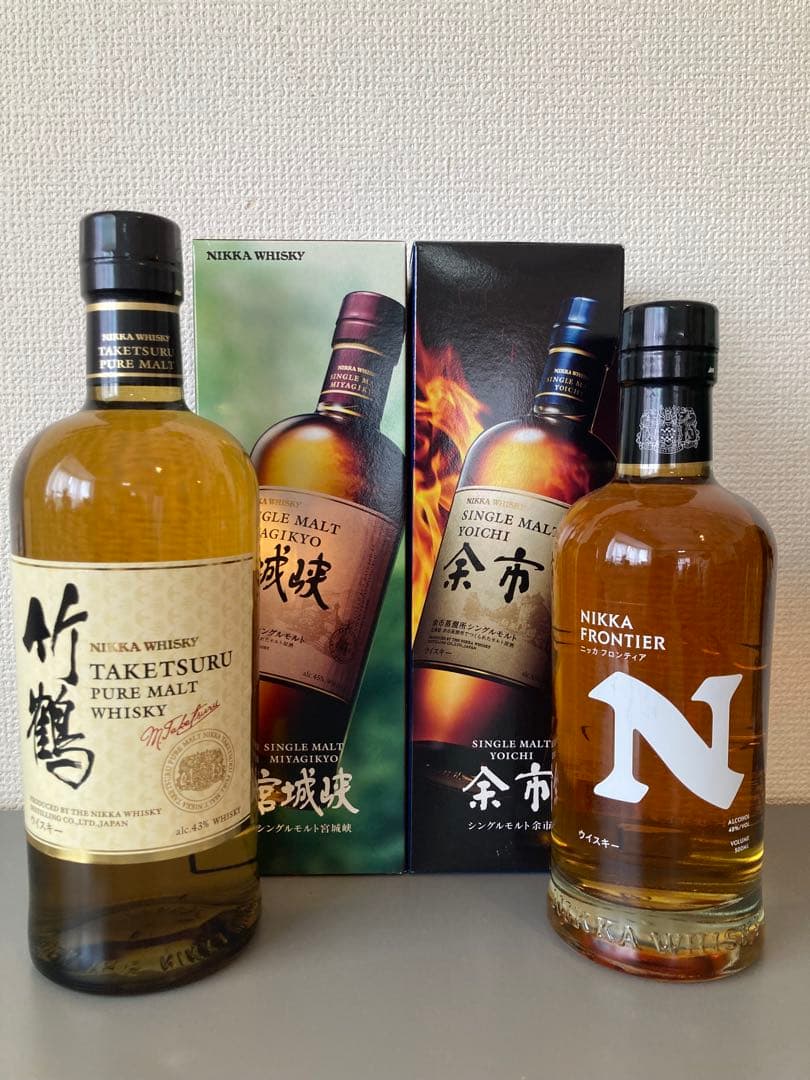 ニッカウイスキー4本セット【竹鶴・宮城峡・余市・フロンティア】