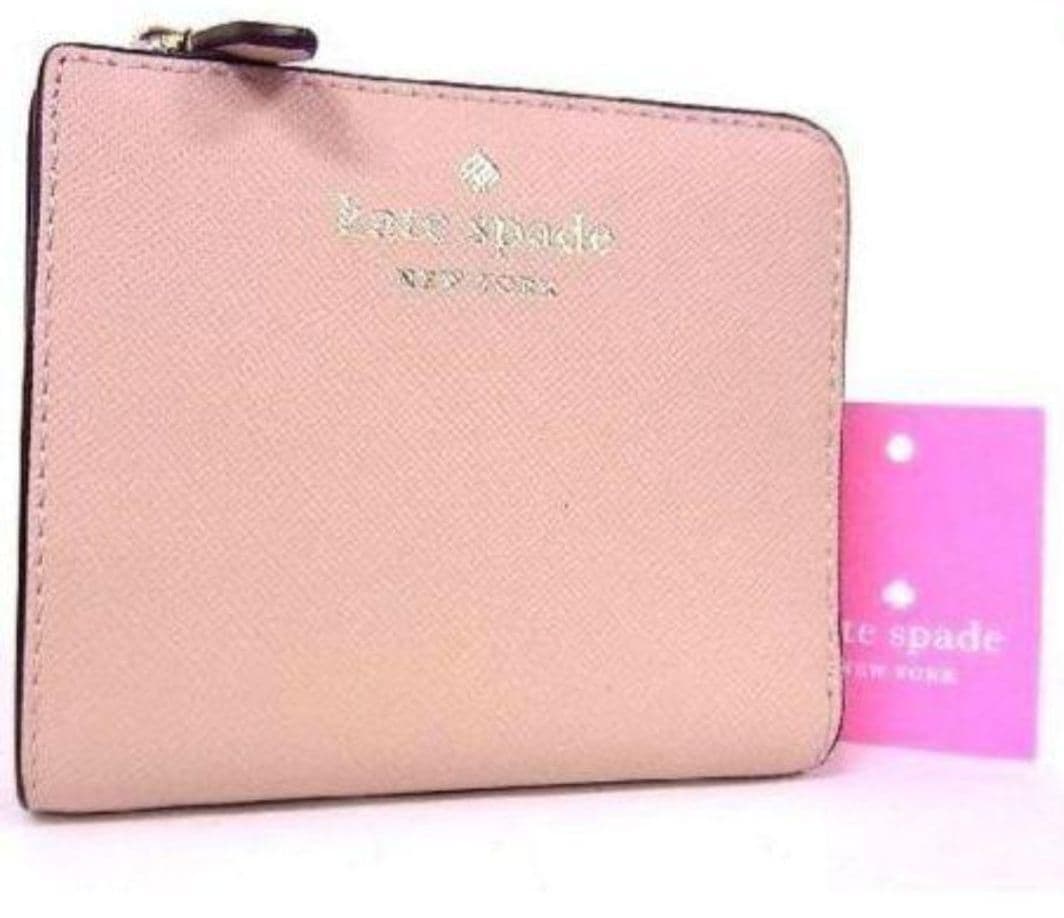 Kate Spade 二つ折り財布 ピンクベージュ