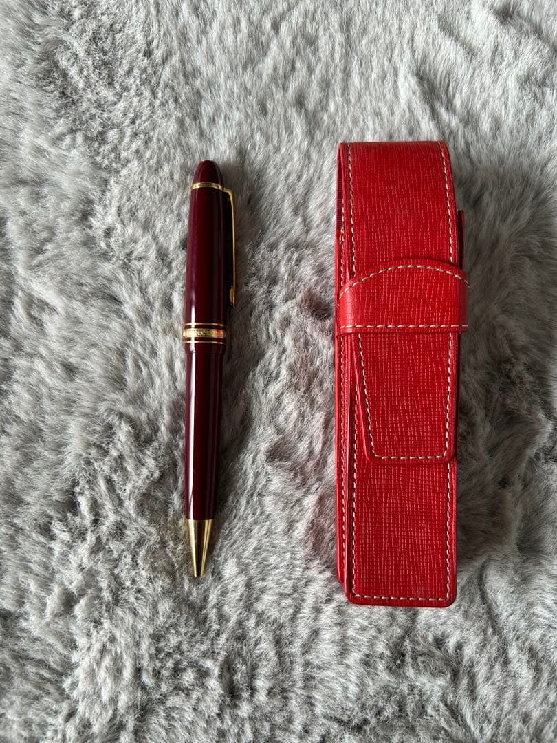 Tender Leather ボールペン ケース　モンブラン　ボールペン　赤