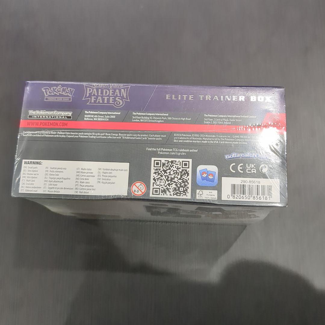 【Y6】エリートトレーナーボックス ミミッキュ Paldean Fates