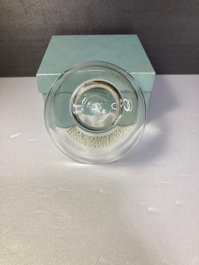 九州民芸村　吹きガラス茶碗　つくしぎゃらりい　舩木倭帆