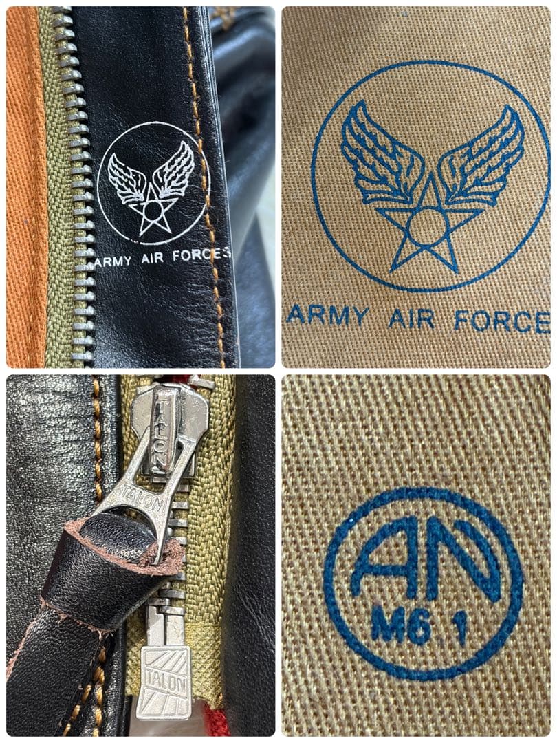 【美品】Y’s WORKS ホースハイド A-2 レザージャケット 赤リブ 38