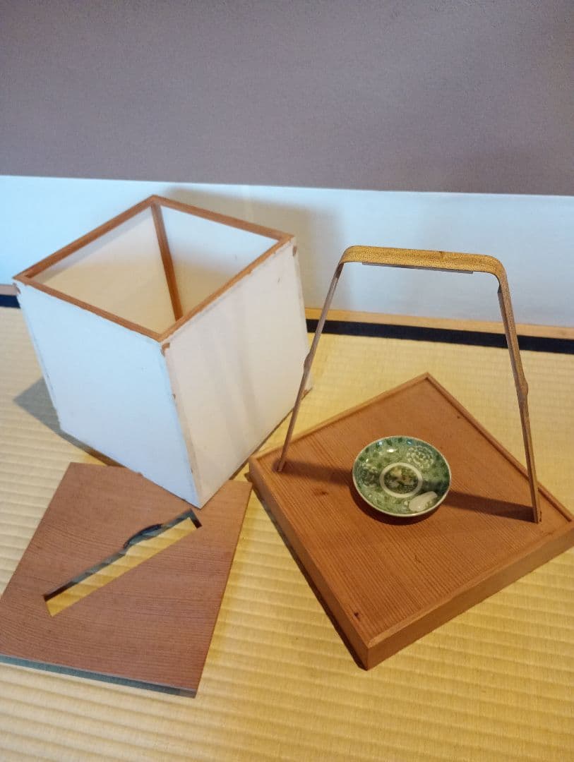 【茶道具】木地座敷行灯　夜咄　茶事道具　水屋道具　その他983