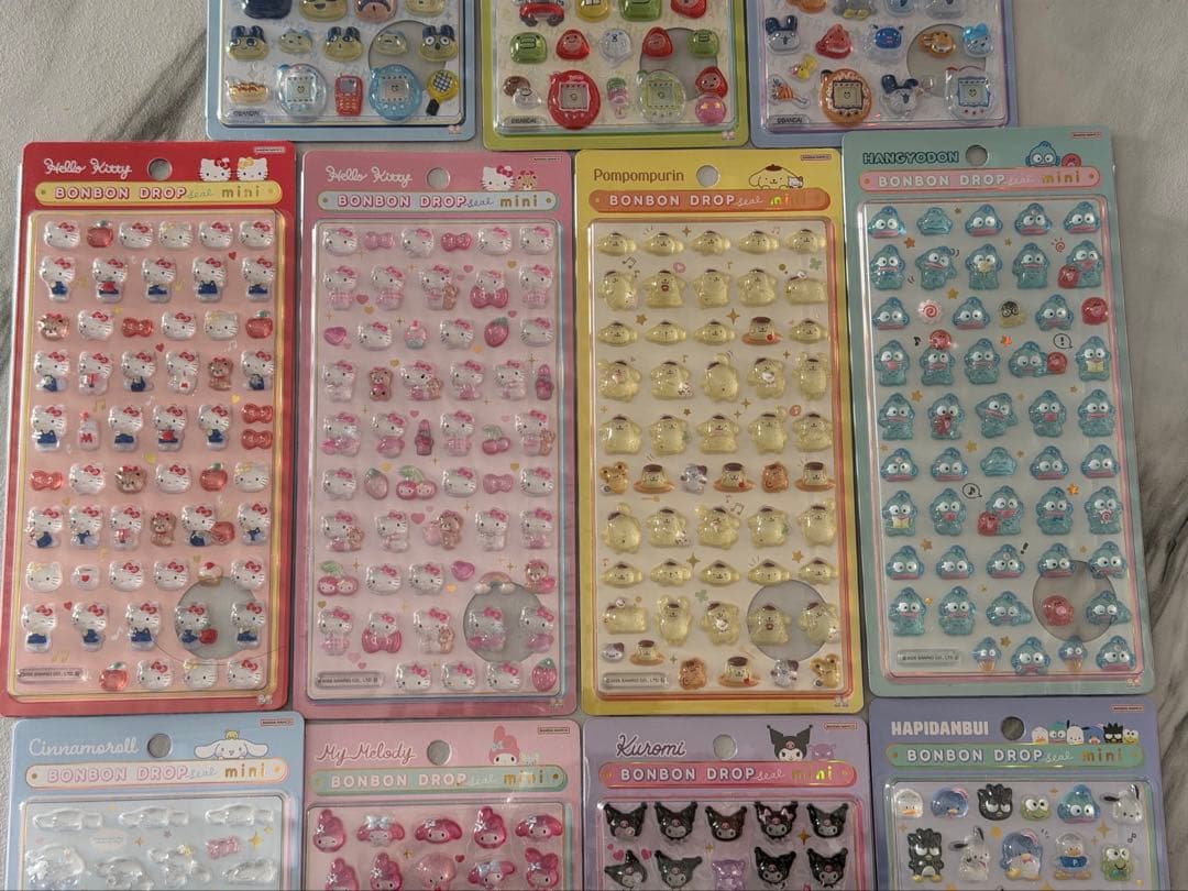 【新品】たまごっち&サンリオボンボンドロップシール11種セット