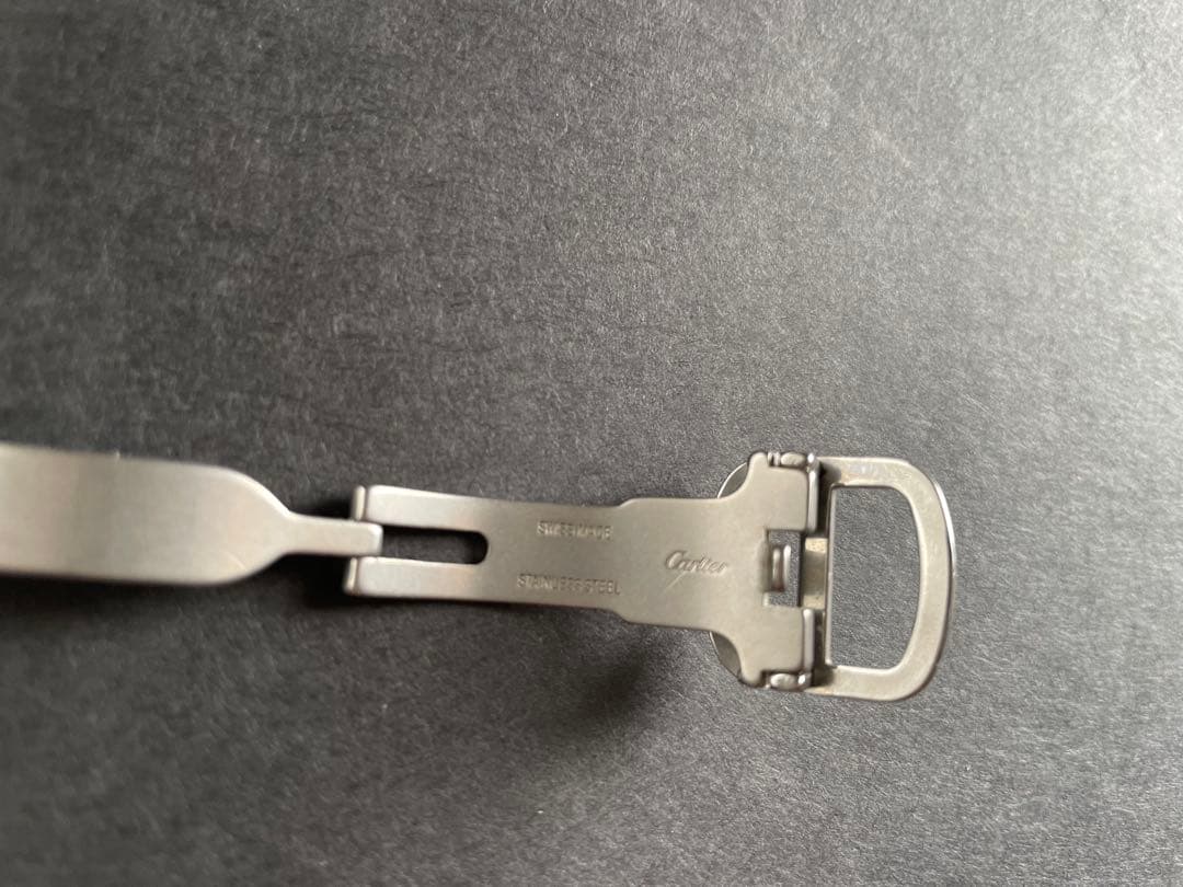 カルティエ　Dバックル　純正　ステンレス　14mm用