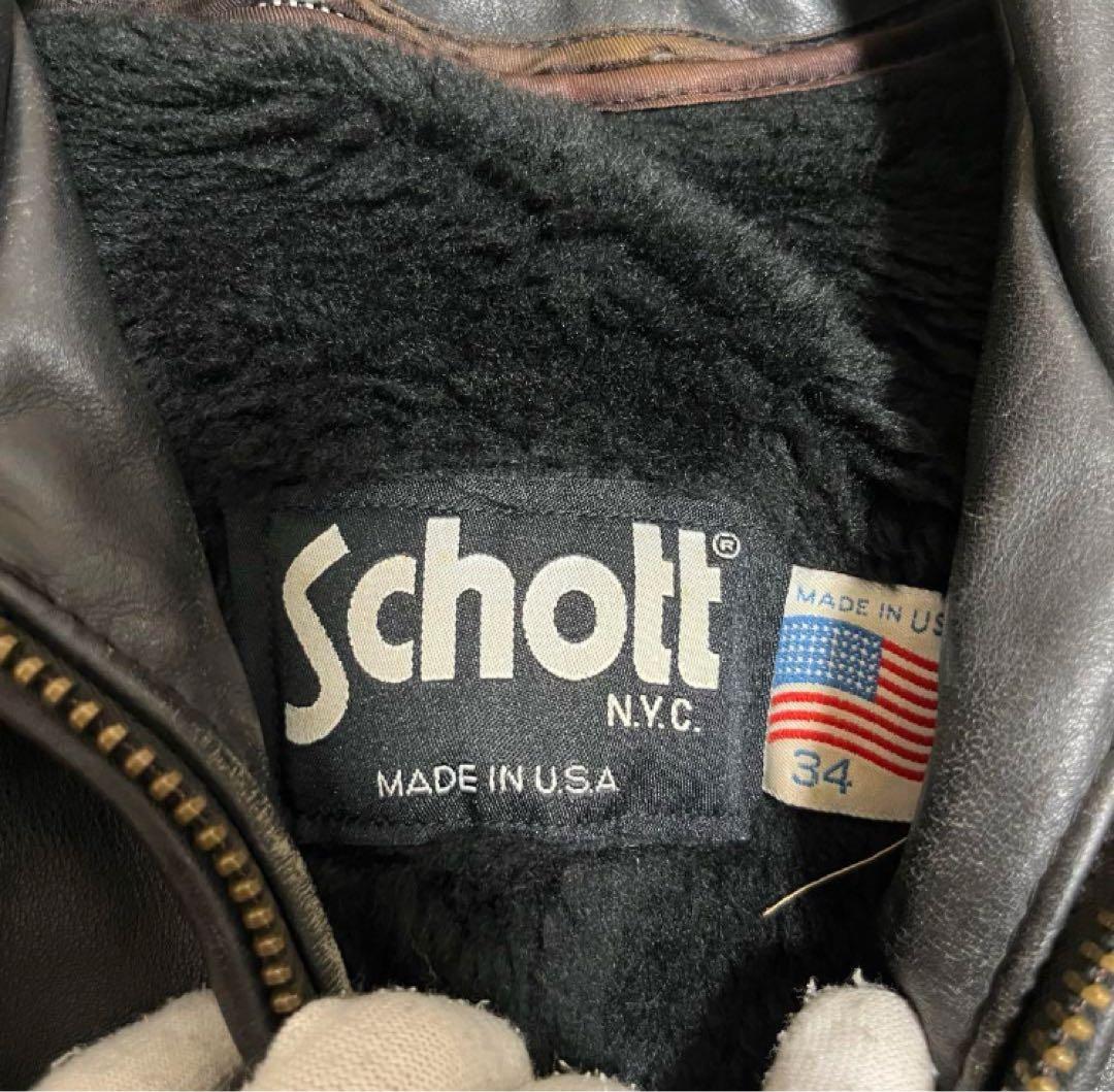 ショット　トラッカージャケット　シングルライダース　ライナー付き　ブラック