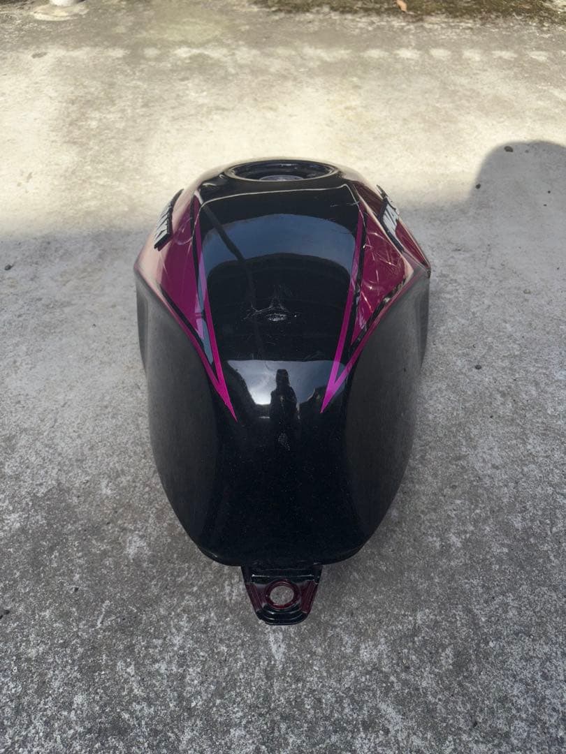 Kawasaki タンク 黒/ピンク