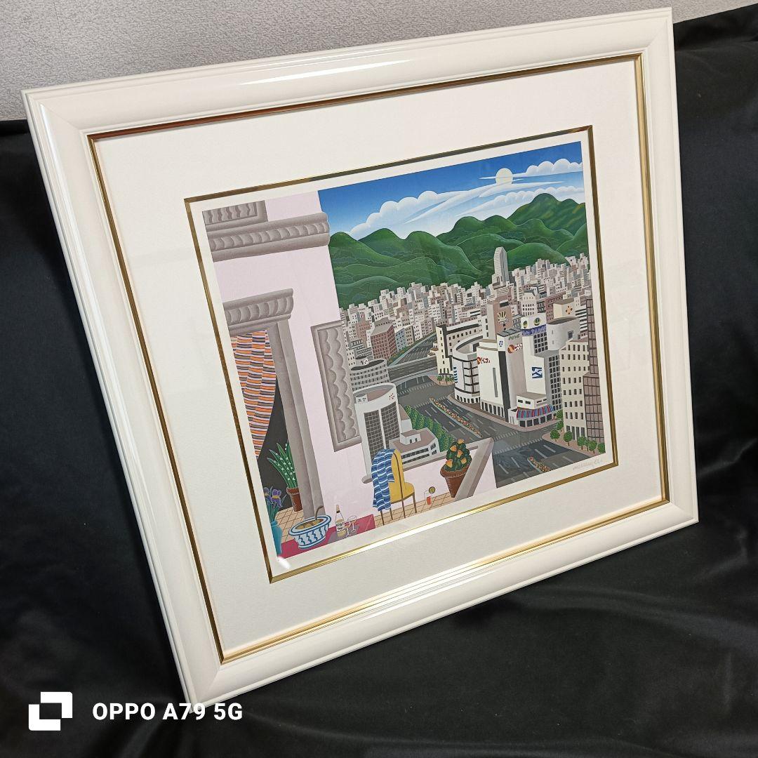 ☆神戸シリーズ　トーマス・マックナイト　限定版画　真作　入手困難　神戸の風景