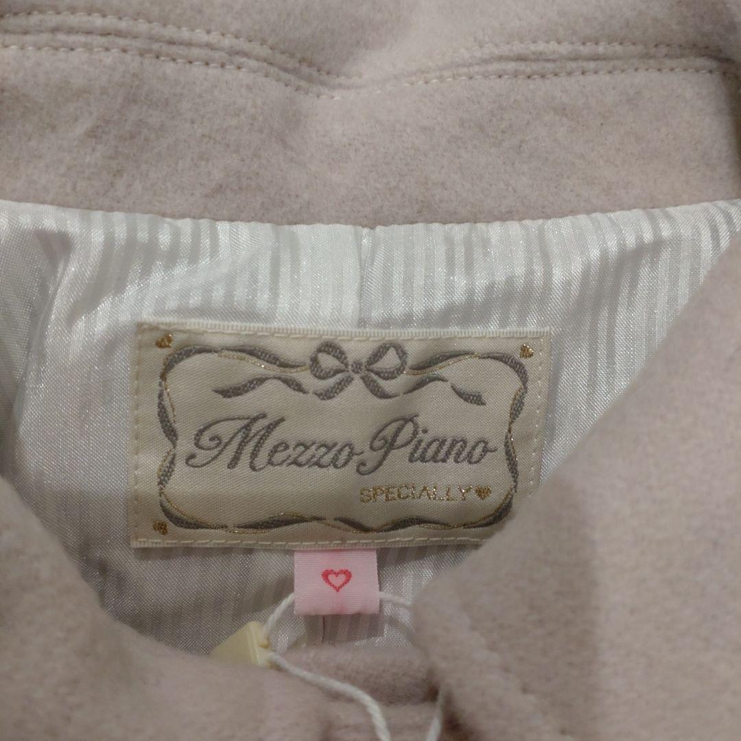 新品タグ付 mezzo piano junior リボンケープ付きコート S
