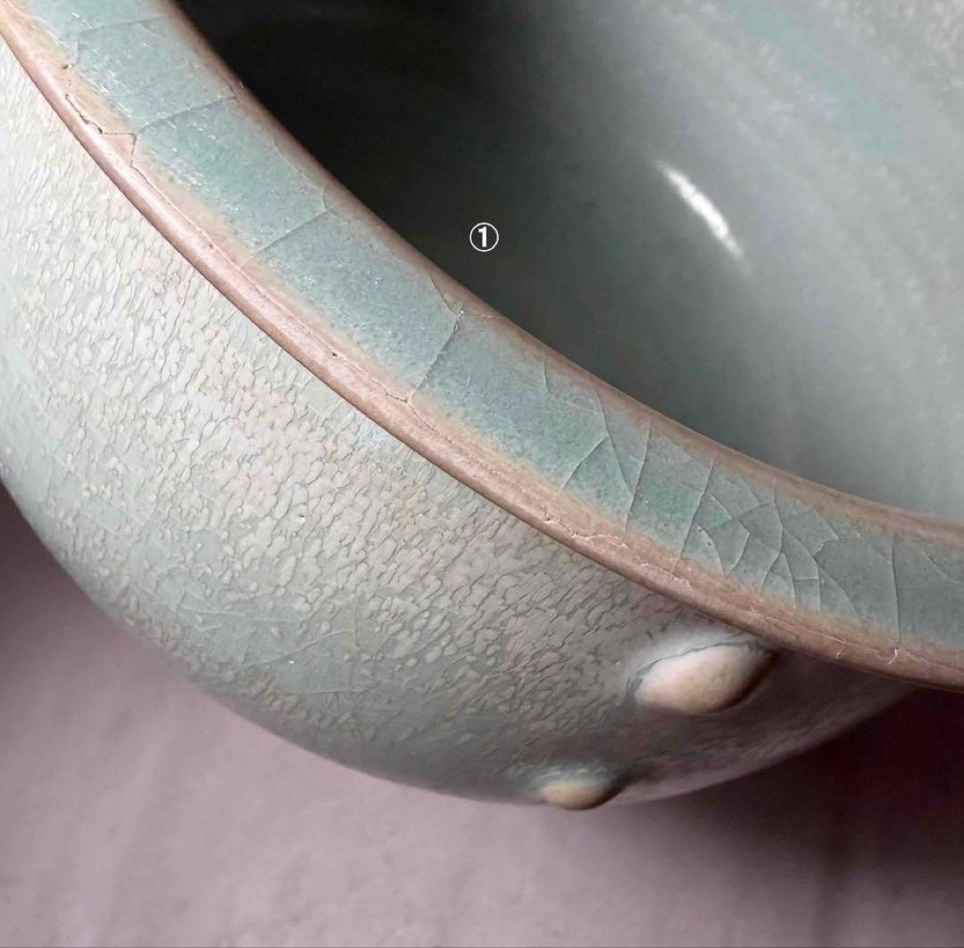 中国 外側に模様のある洗筆　u6230941