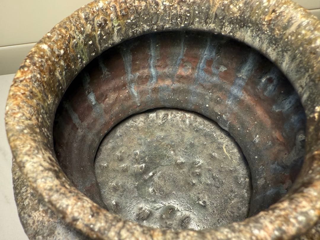 西山窯 坂本瀧山　薪窯焼成 焼締自然釉