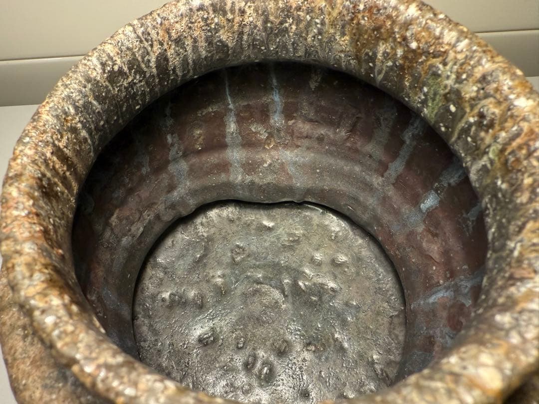 西山窯 坂本瀧山　薪窯焼成 焼締自然釉