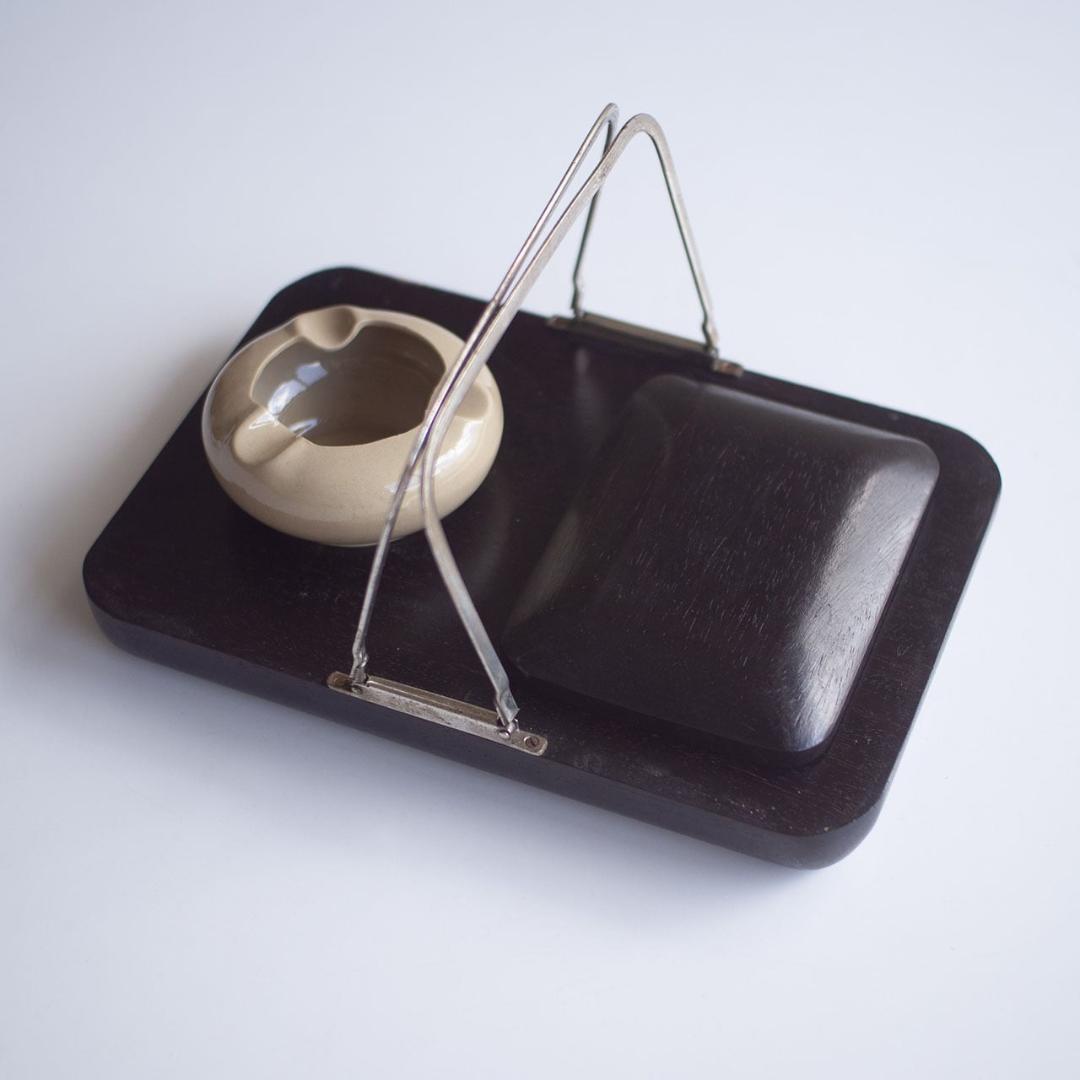 陸軍 煙草盆 「歩兵第五十聯隊第三中隊 幹部一同」