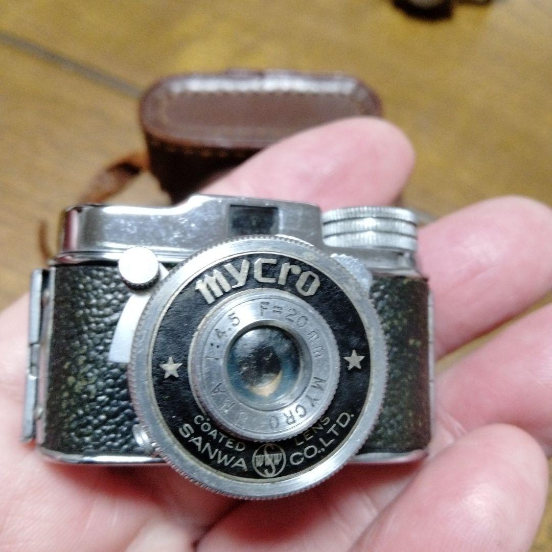 豆カメラ　アンティーク　Mycro II カメラ と　MINETTA豆カメラ