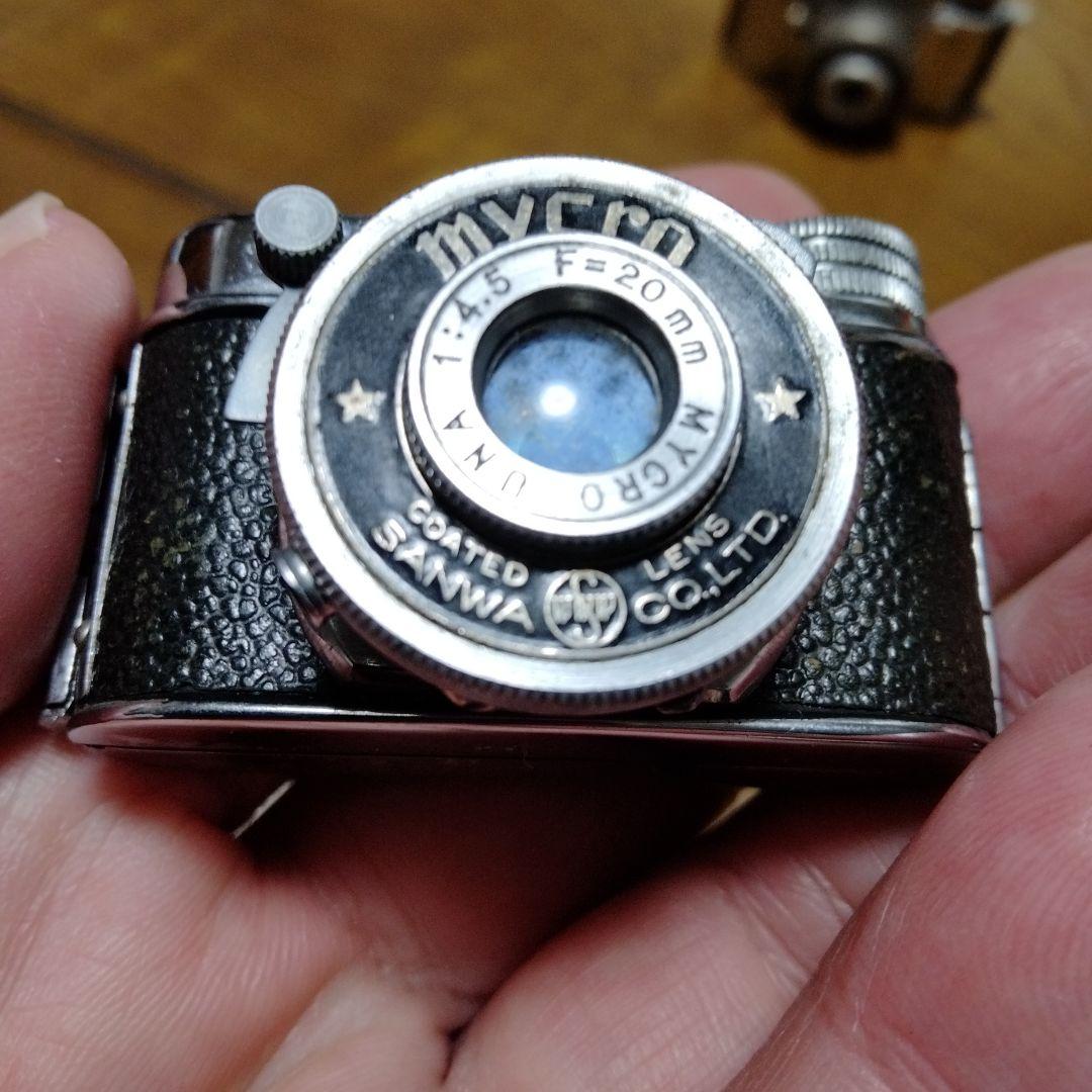 豆カメラ　アンティーク　Mycro II カメラ と　MINETTA豆カメラ