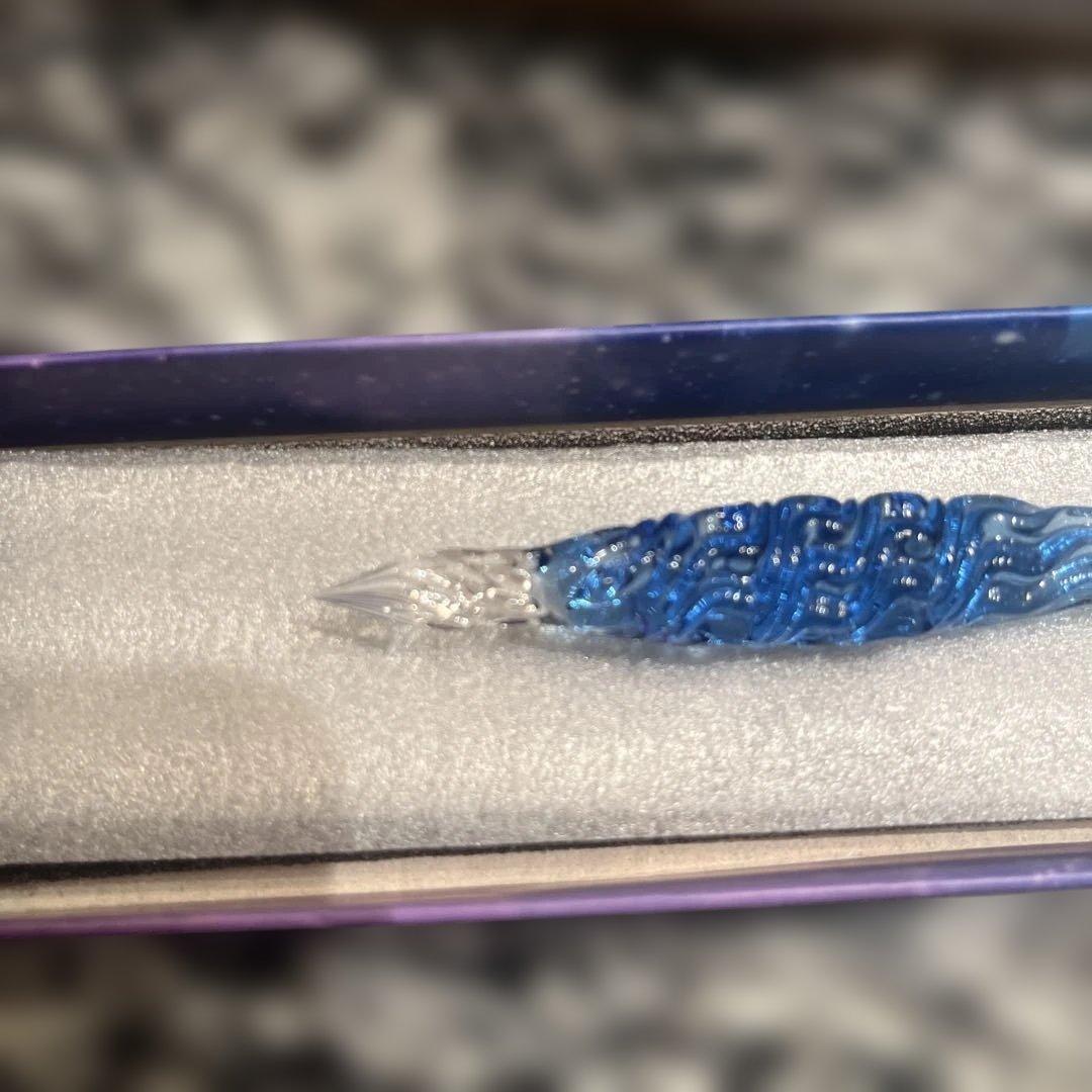 ほぼ新品　硬質ガラスペン　管清風　万年筆